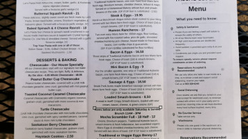 Mocha Cabana Bistro menu