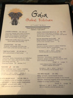 Gaia Global Kitchen menu
