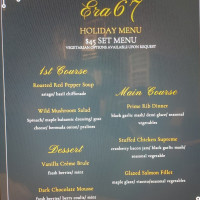 Era 67 Restaurant & Lounge menu