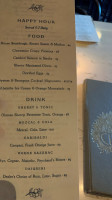 Bar Clementine menu