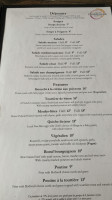 Promenade Cafe and Wine menu