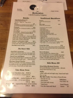 Bohemian Cafe & Catering Co. menu