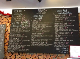 Rhino Coffee House menu