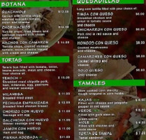 Tenoch menu