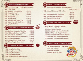 The Old Vic Fish Chips menu