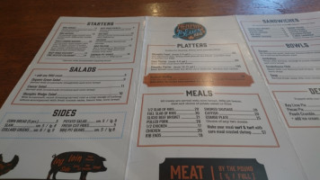 Memphis Blues Barbeque House Catering Co. menu