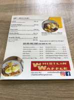 Whistlin' Waffle menu