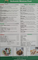 Sargent Taco Shop menu