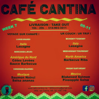 Cafe Cantina menu