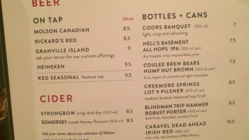 The Keg Steakhouse – South Edmonton Common menu
