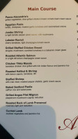 Alexandria's Restaurant and Lounge menu