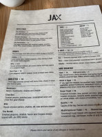 Jax menu