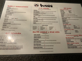 Wann Izakaya Japanese Gastropub menu