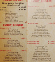 Ginger Beef House menu