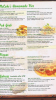 McCabe's Irish Pub & Grill menu