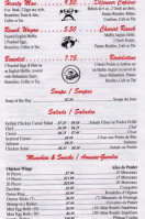 Stan's Diner & Take Out menu