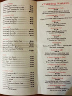 Channing Restaurant menu