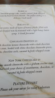 Yamas Restaurant menu