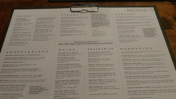 Moxies Lethbridge menu