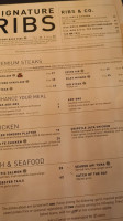 Bâton Rouge Steakhouse Ottawa menu