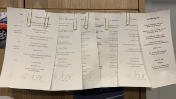 Alobar menu
