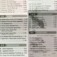 Sunshine Chinese Restaurant menu