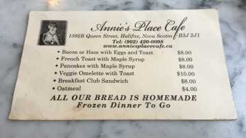 Annie's Place Cafe inside