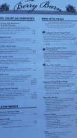 The Berry Barn menu
