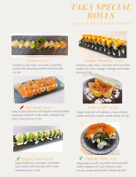 Taka Japanese menu