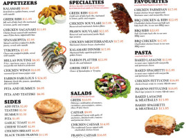 Farros menu