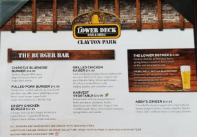 The Lower Deck Grill menu