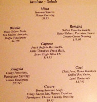 Giovanni's Restaurant menu