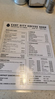 East City Coffee Shop menu
