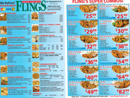Flings Chicken & Taters menu