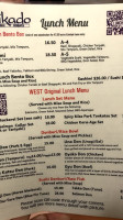 Mikado Japanese Restaurant - Westside menu