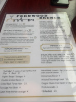 The Fernwood Inn menu