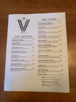 Vallier Bistro menu