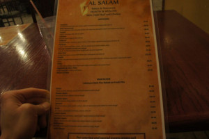 Al Salam Bakery menu