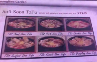 Mu Goong Hwa Garden menu