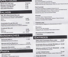 Mr. B's Osteria menu