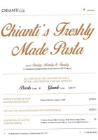 Chianti's Cafe menu