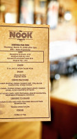 The Nook Creperie Inc menu