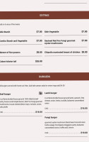 Embarcadero Wine And Oyster menu