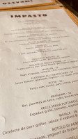 Impasto menu