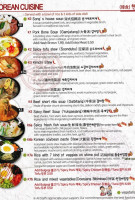 Song's Korean restaurant menu