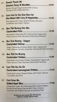 Saigon Noodle House menu