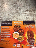 Mediterranean Lava Grill menu
