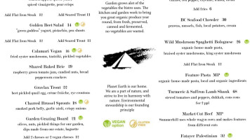 Summerhill Pyramid Bistro menu