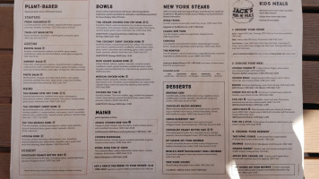 Jack Astor's Grill Pickering menu