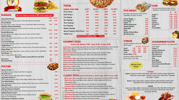 Shawarman Pizza And Subs menu